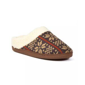 DEER STAGS Mens Lodge Patterned Clog Slipper Size M NEW